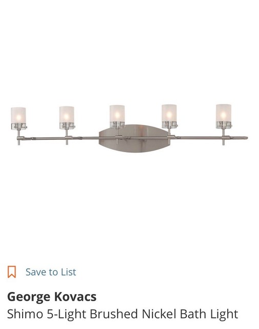 George Kovacs P5015 084 Shimo 5 Light Bath Fixture Brushed Nickel Ebay New Simply George Kovacs P5015 084 Shimo Brushed Nickel 5 Light Bathroom Fixture