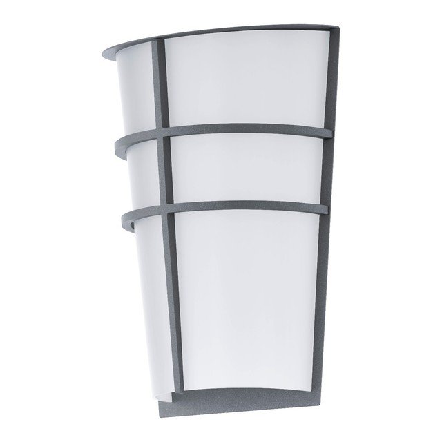 Eglo 94137 Breganzo Double Led Outdoor Wall Light Galvanized Steel Eglo 94137 Breganzo Double Led Outdoor Wall Light Galvanized Steel Silver