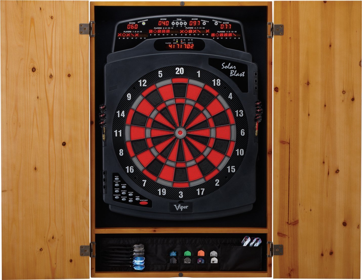 Viper Metropolitan Collection Soft Tip Dartboard Cabinet Oak Picture 1 Of 5