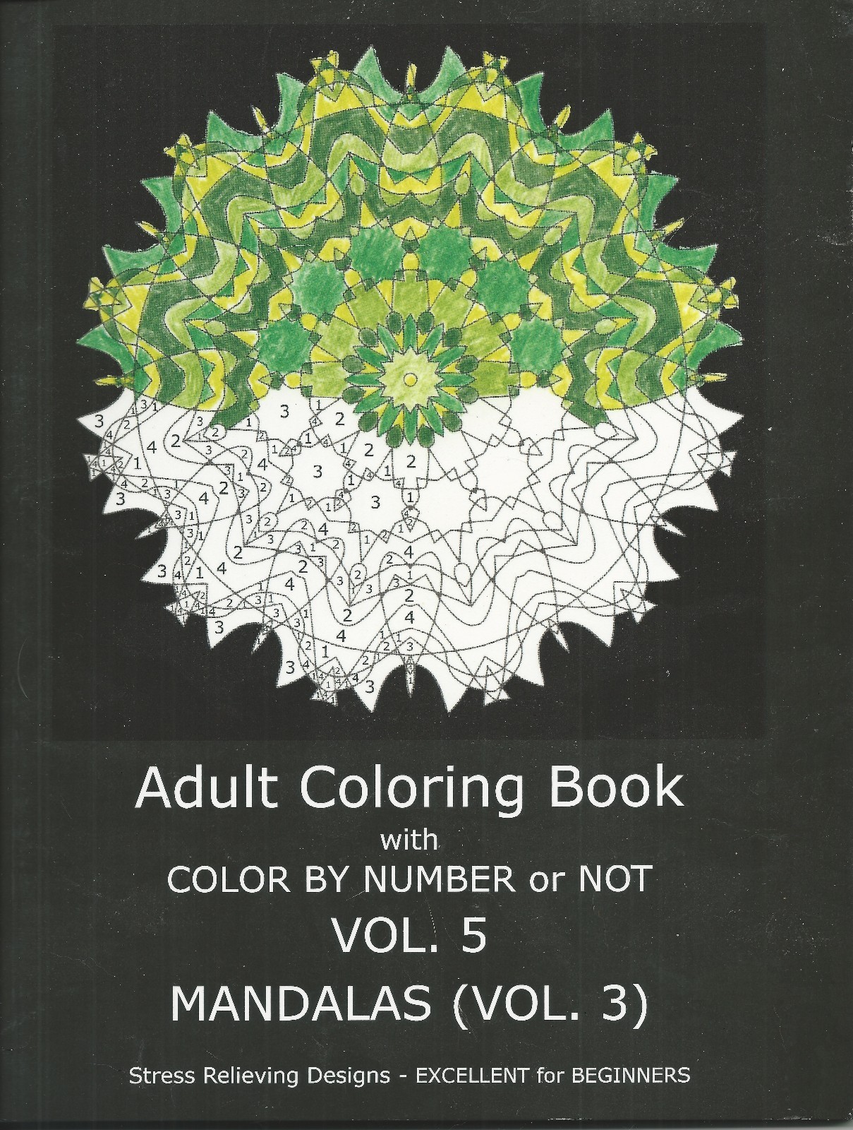 Adult Coloring Book With Color By Number Or NOT