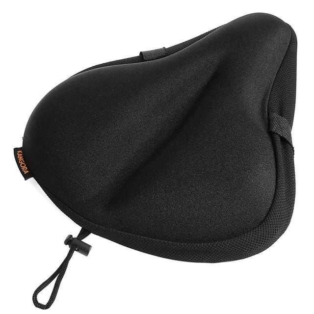 Kangora Gel Bike Seat Cover Universal Padded Cushion For Exercise Gel Bike Seat Cover Universal Padded Cushion For Exercise Cycling Mountain