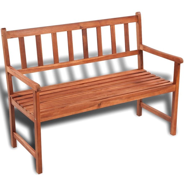 Outdoor Wooden Bench Classic Garden Patio Seat Rustic Porch Chair Outdoor Wooden Bench Classic Garden Patio Seat Rustic Porch Chair With Backrest