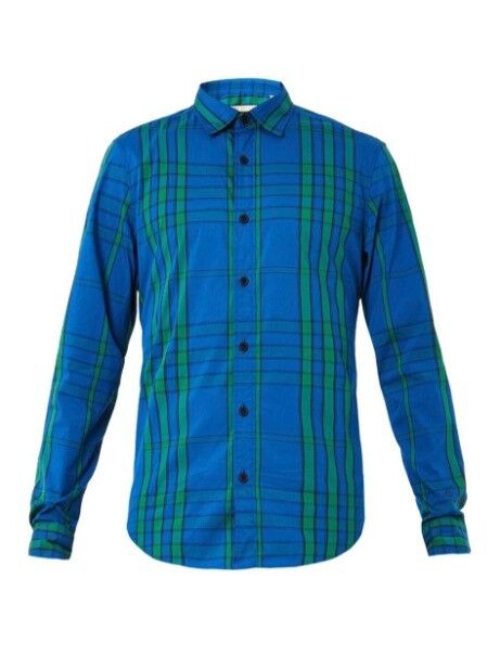 burberry shirt mens blue