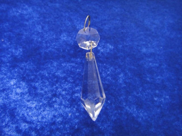 20 Clear Crystal Chandelier Prisms Octagon Bead 38mm Icicle Bottom 20 Clear Crystal Chandelier Prisms Octagon Bead 38mm Icicle Bottom Pendants Mc