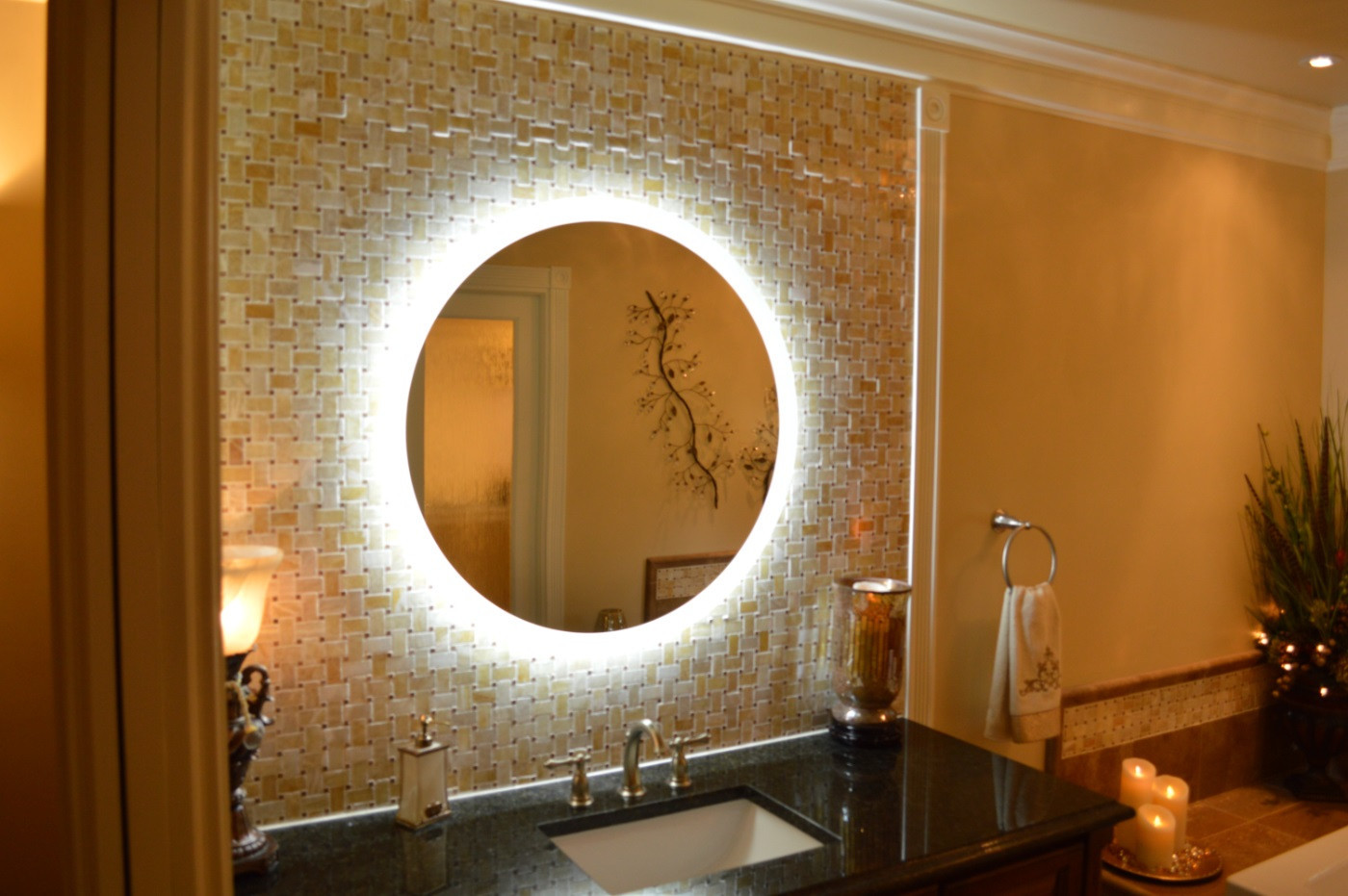Wall Mounted Lighted Vanity Mirror Led Mam2d32 Commercial Grade 32 Picture 1 Of 8