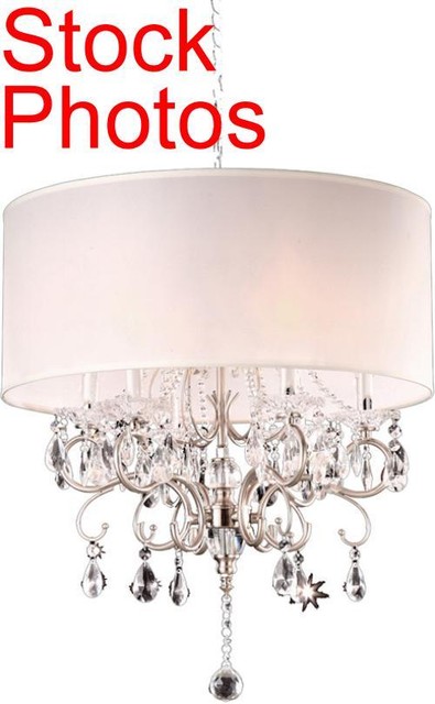 ok lighting 21 in silver crystal chandelier ok 5109h ebay