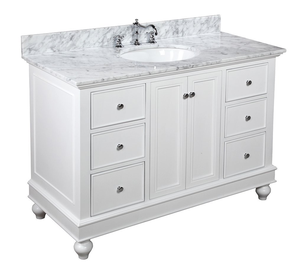 Kitchen Bath Collection Kbc548wtcarr Bella Bathroom Vanity With Picture 2 Of 4