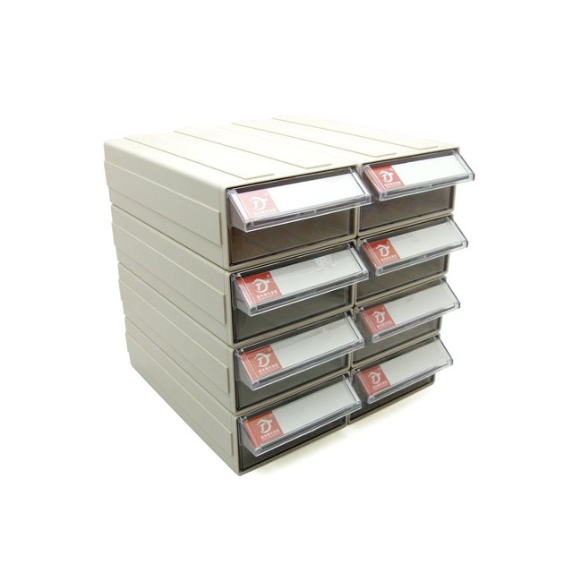 Pack Of 8 Plastic Desktop Stacking Interlocking Drawer Storage Pack Of 8 Plastic Desktop Stacking Interlocking Drawer Storage Cabinet Parts