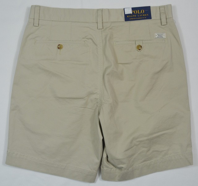 Polo Ralph Lauren 8 Inch Stretch Classic Fit Chino Shorts Beige Mens ... Polo Ralph Lauren #5303 NEW Men's Size 38 Stretch Classic Fit 8