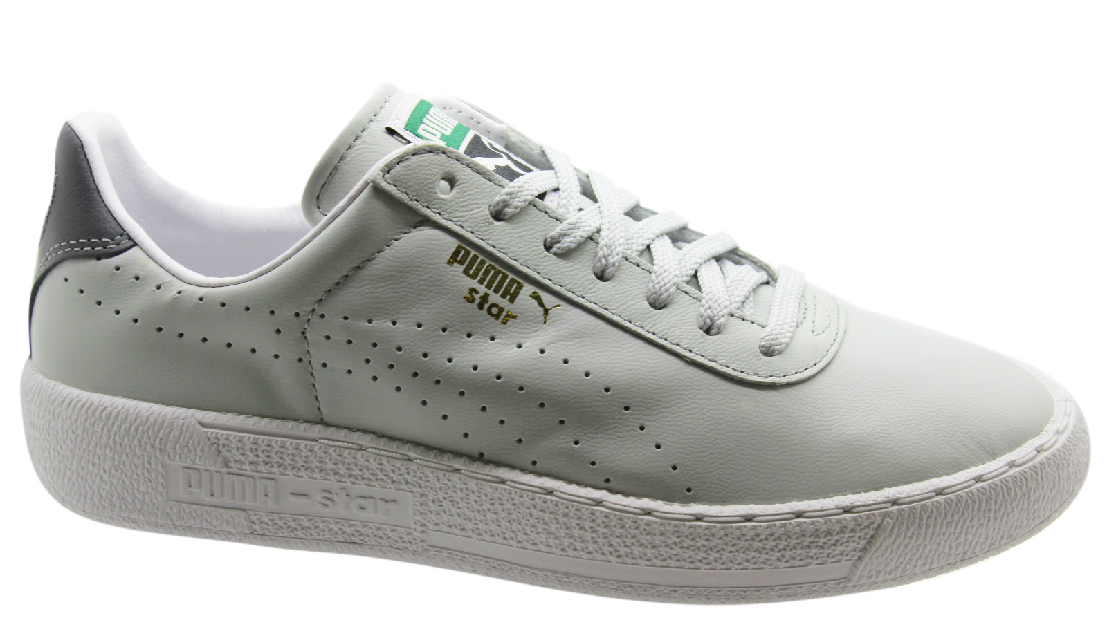 Puma Star Scarpe sportive uomo grigio chiaro pelle unisex basse 359276 10 D79 Puma Star Scarpe sportive uomo grigio chiaro pelle unisex basse 359276 10 D79