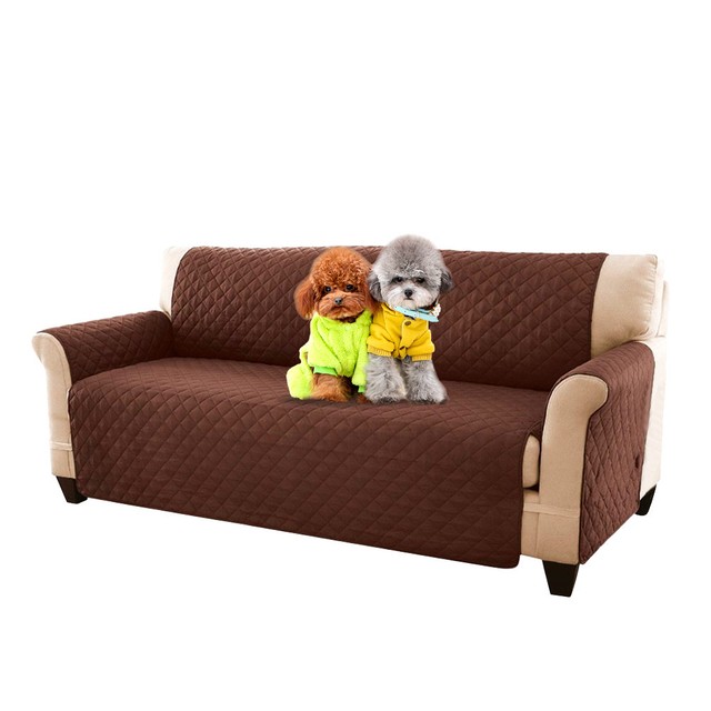 Waterproof Dog Pet Quilted Microfiber Couch Sofa Furniture Protector Waterproof Dog Pet Quilted Microfiber Couch Sofa Furniture Protector Cover Brown