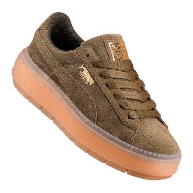 PUMA WMNS Suede Platform Trace Verde Oliva art. 365830 03 Sneaker donna nuovo PUMA WMNS Suede Platform Trace Verde Oliva art. 365830 03 Sneaker donna nuovo