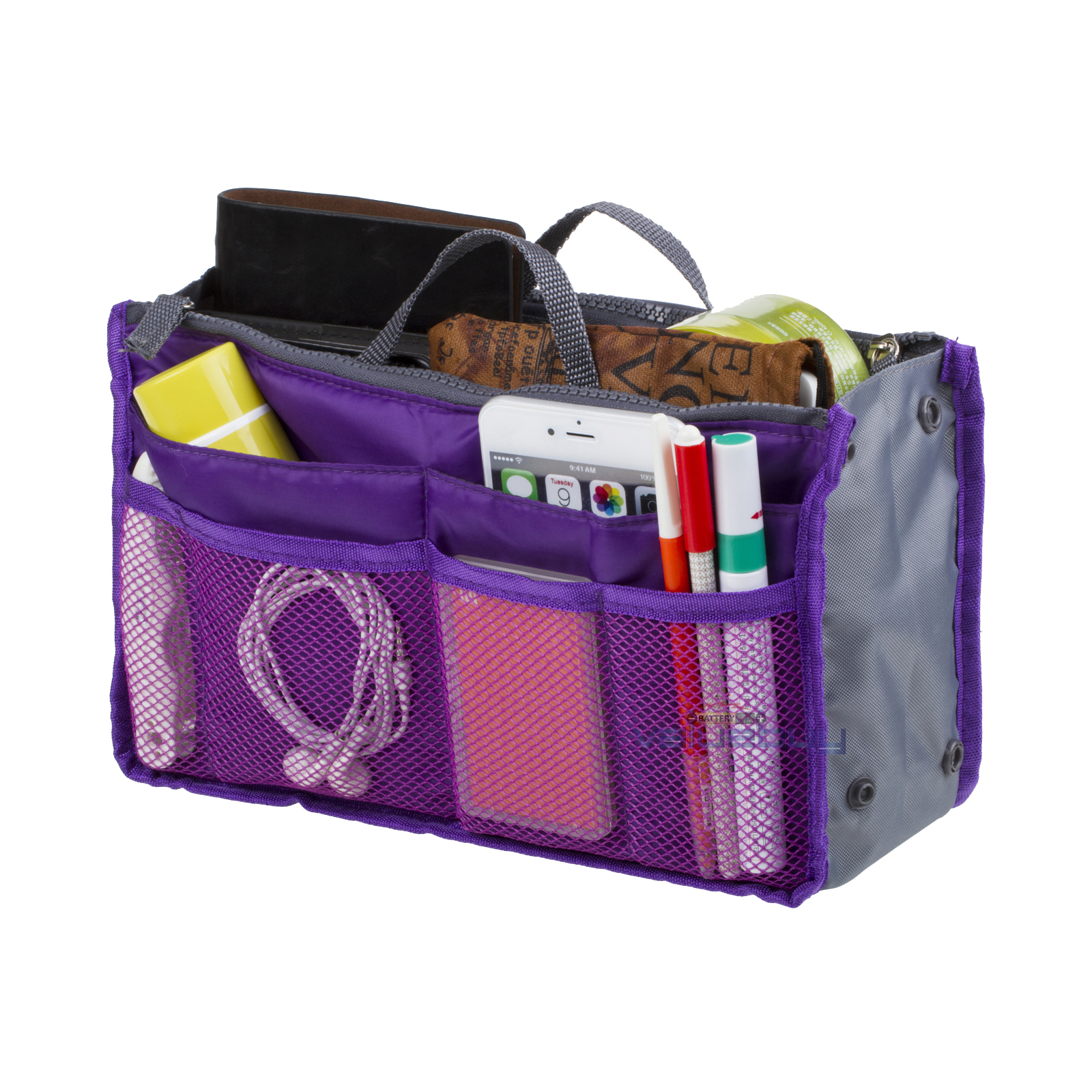 Women Lady Travel Insert Handbag Organiser Purse Large Liner Picture 4 Of