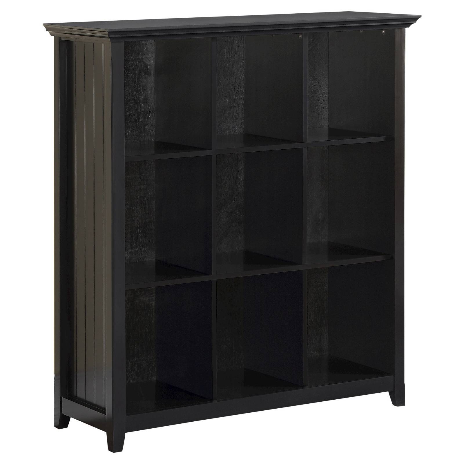 Bookcases Simpli Home Acadian 9 Cube Storage Bookcase Black Office Picture 1 Of 4