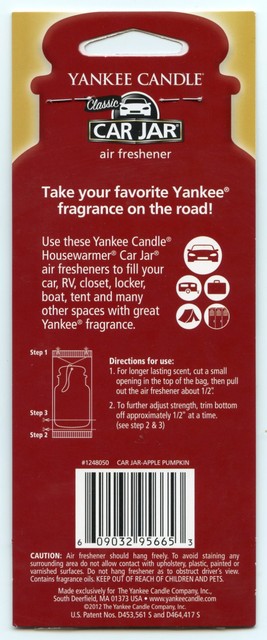 1 Yankee Candle Apple Pumpkin Car Jar Air Freshener | eBay 1 Yankee Candle Apple Pumpkin Car Jar Air Freshener | eBay