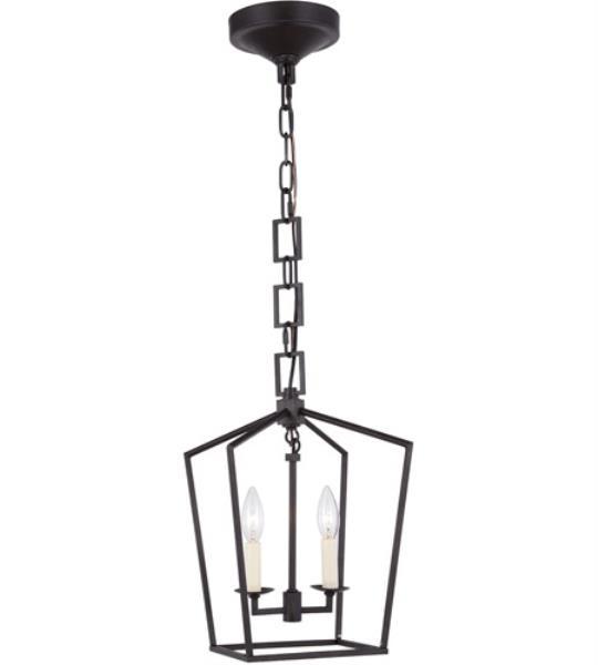 Elegant Lighting Denmark 2 Light Pendant In Vintage Bronze Ebay Picture 1 Of