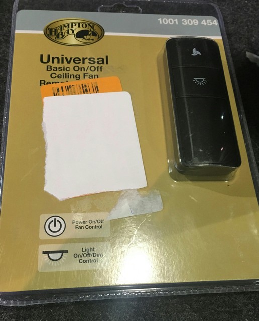 Hampton Bay Universal Ceiling Fan Basic Remote Control Model Hampton Bay Universal Ceiling Fan Basic Remote Controls 68101 New