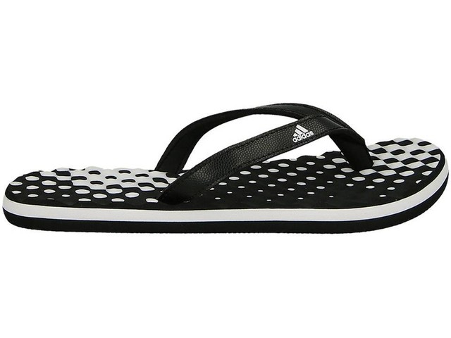 Adidas donna ciabatte da bagno Infradito EEZAY PUNTI W NERO BIANCO Adidas donna ciabatte da bagno Infradito EEZAY PUNTI W NERO BIANCO
