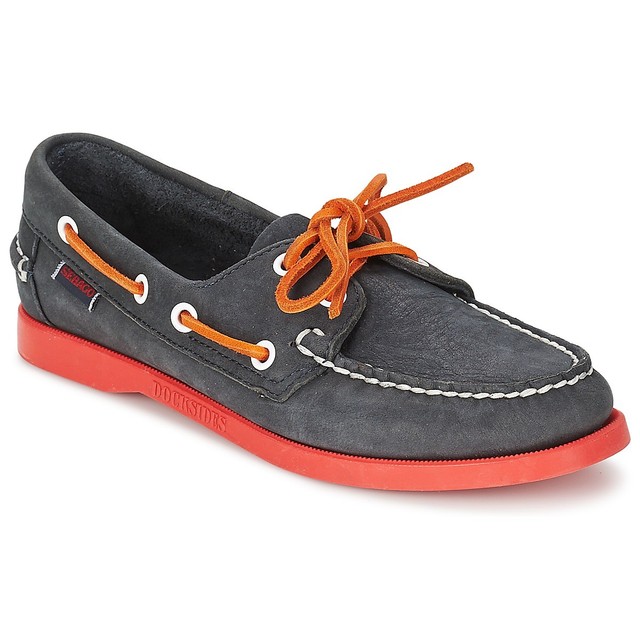 Scarpe uomo Sebago DOCKSIDES Blu Cuoio 186881 Scarpe uomo Sebago DOCKSIDES Blu Cuoio 186881