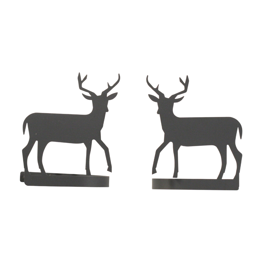 Wrought Iron Curtain Tie Backs Pair Of 2 Deer Silhouette Window Picture 1 Of