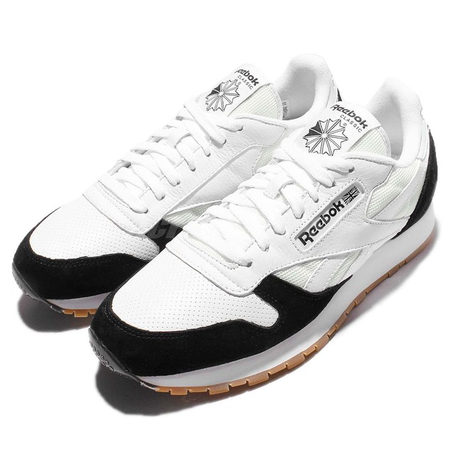 Reebok CL Leather SPP Leather Perfect Split White Black Gum Mens Shoes AR1894 Reebok CL Leather SPP Leather Perfect Split White Black Gum Mens Shoes AR1894