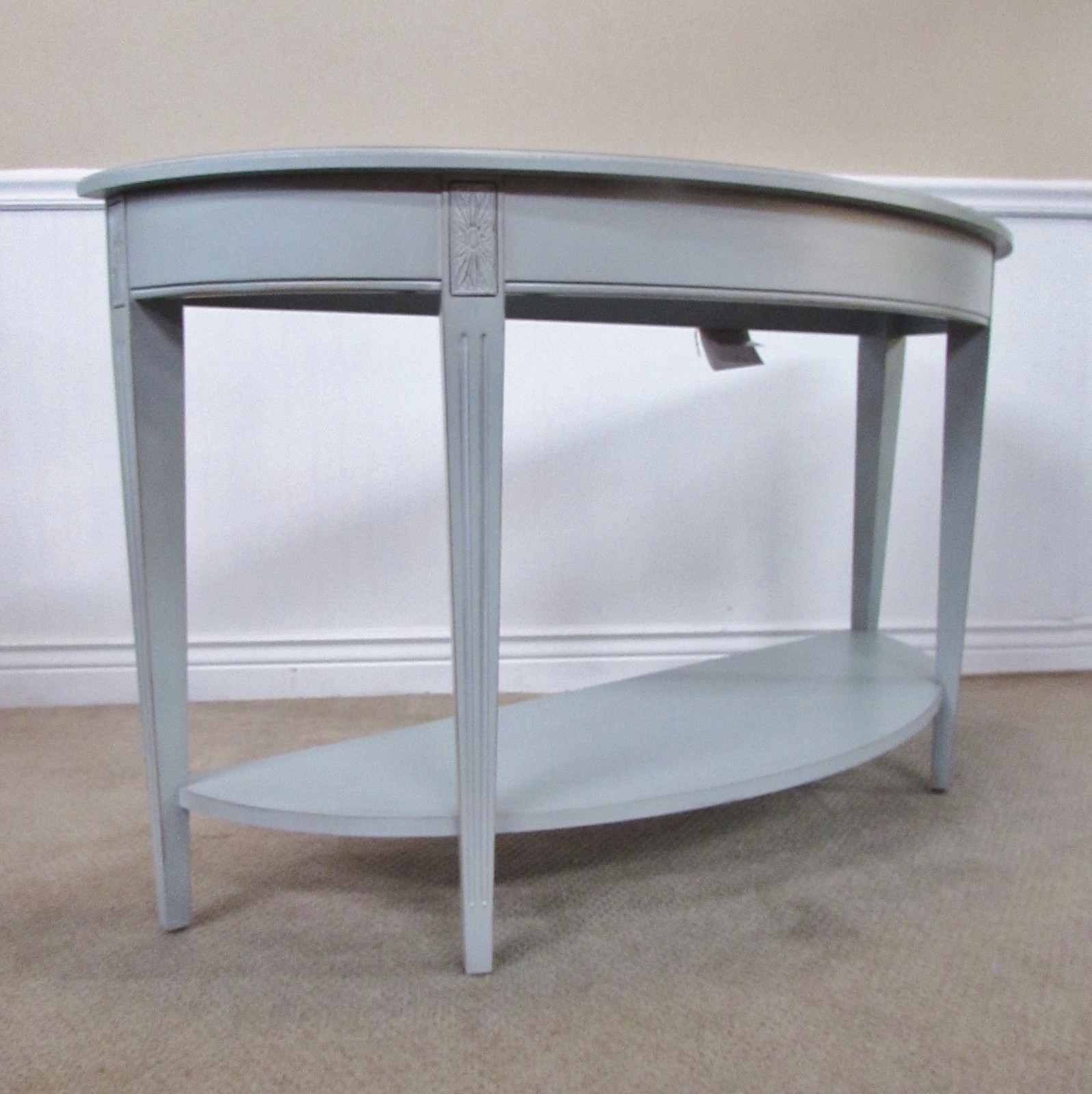 Ethan Allen Country Half Moon Sofa Table Hall Console 339404 Fin Picture 1 Of 12