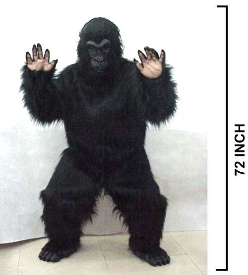 Professional Gorilla Costume Adult Monkey Suit Ape Gorrilla Dress up