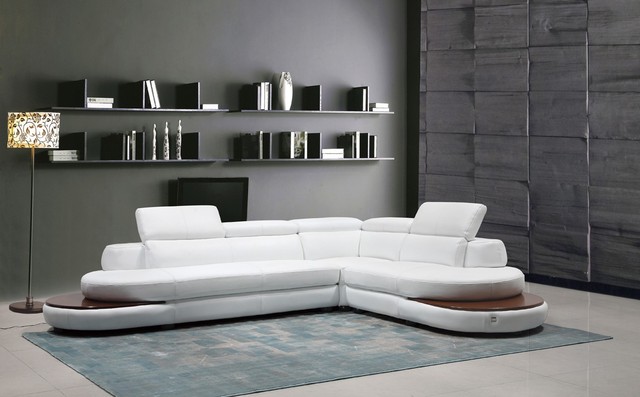 Vig Furniture DIVANI Casa Killian Modern White Italian Leather ... Vig Furniture DIVANI Casa Killian Modern White Italian Leather ...