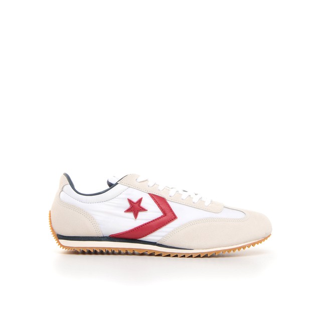 Scarpe sportive uomo CONVERSE TRAINER OX tela bianco e rosso 161233C Scarpe sportive uomo CONVERSE TRAINER OX tela bianco e rosso 161233C