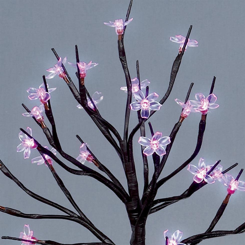 Battery Led 35cm Light Up Cherry Blossom Tree Pink Brand New T