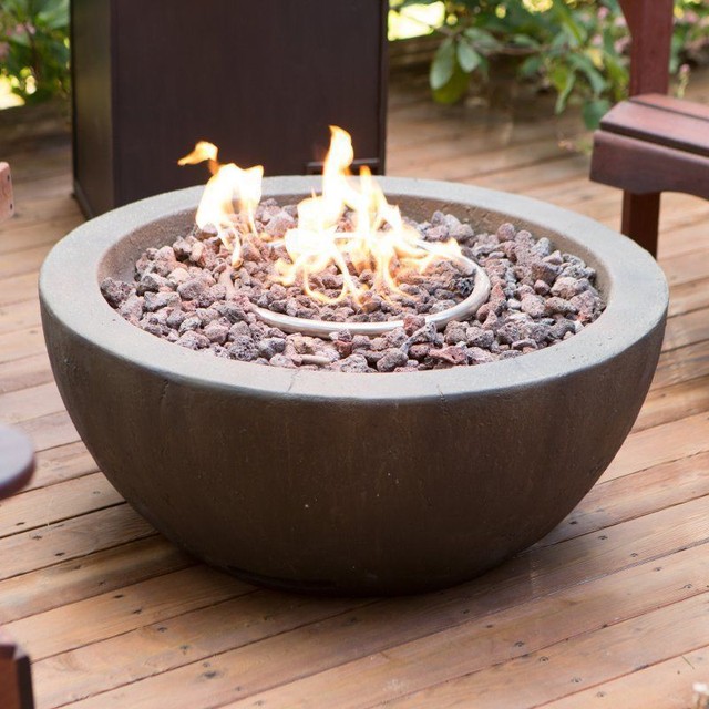 Outdoor Fire Pit Propane Gas Backyard Patio Deck Stone Fireplace Outdoor Fire Pit Propane Gas Backyard Patio Deck With Cover