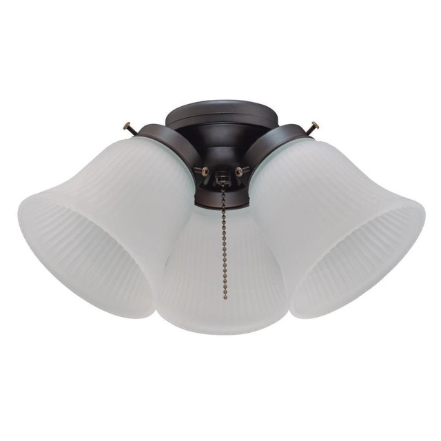 Lot Of Westinghouse 77850 40w Ceiling Fan Led Light Kits 650229 I04 Westinghouse 3 Light Led Cer Ceiling Fan Kit Frosted Ribbed Glass