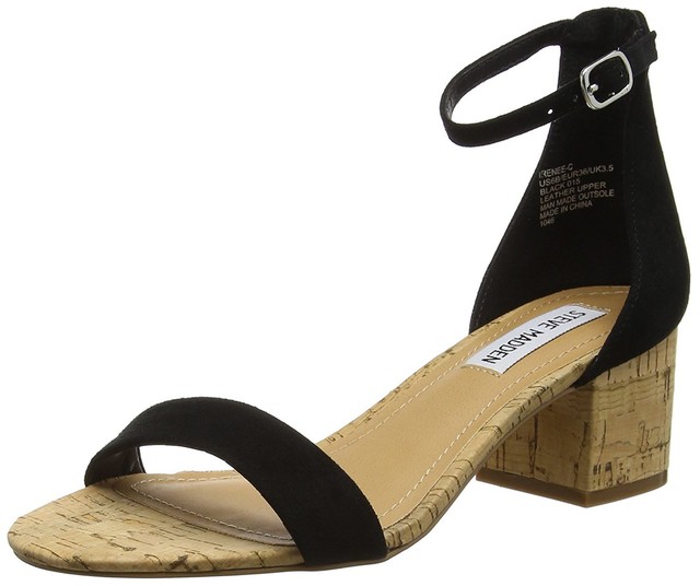 TG.40 Steve Madden Ireneec Sandal Scarpe Col Tacco con Cinturino a T Donna TG.40 Steve Madden Ireneec Sandal Scarpe Col Tacco con Cinturino a T Donna