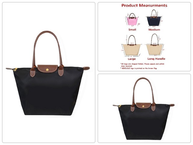 Bekilole Women S Stylish Waterproof Tote Bag Nylon Travel Shoulder Women Stylish Waterproof Tote Bag Nylon Travel Shoulder Beach Bags Two Interior