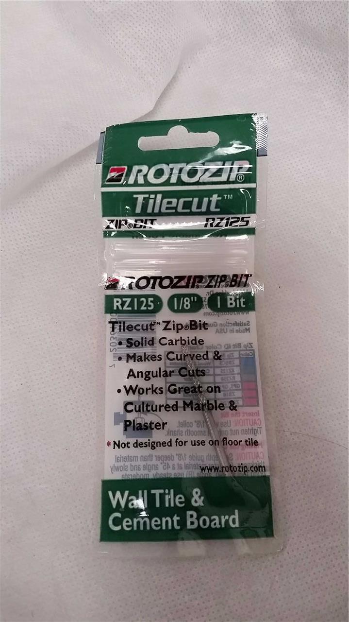 Rotozip Rz125 1 8 Carbide Tile Cutting Bit Fits Dremel Blw25 Ebay Picture 1 Of 2