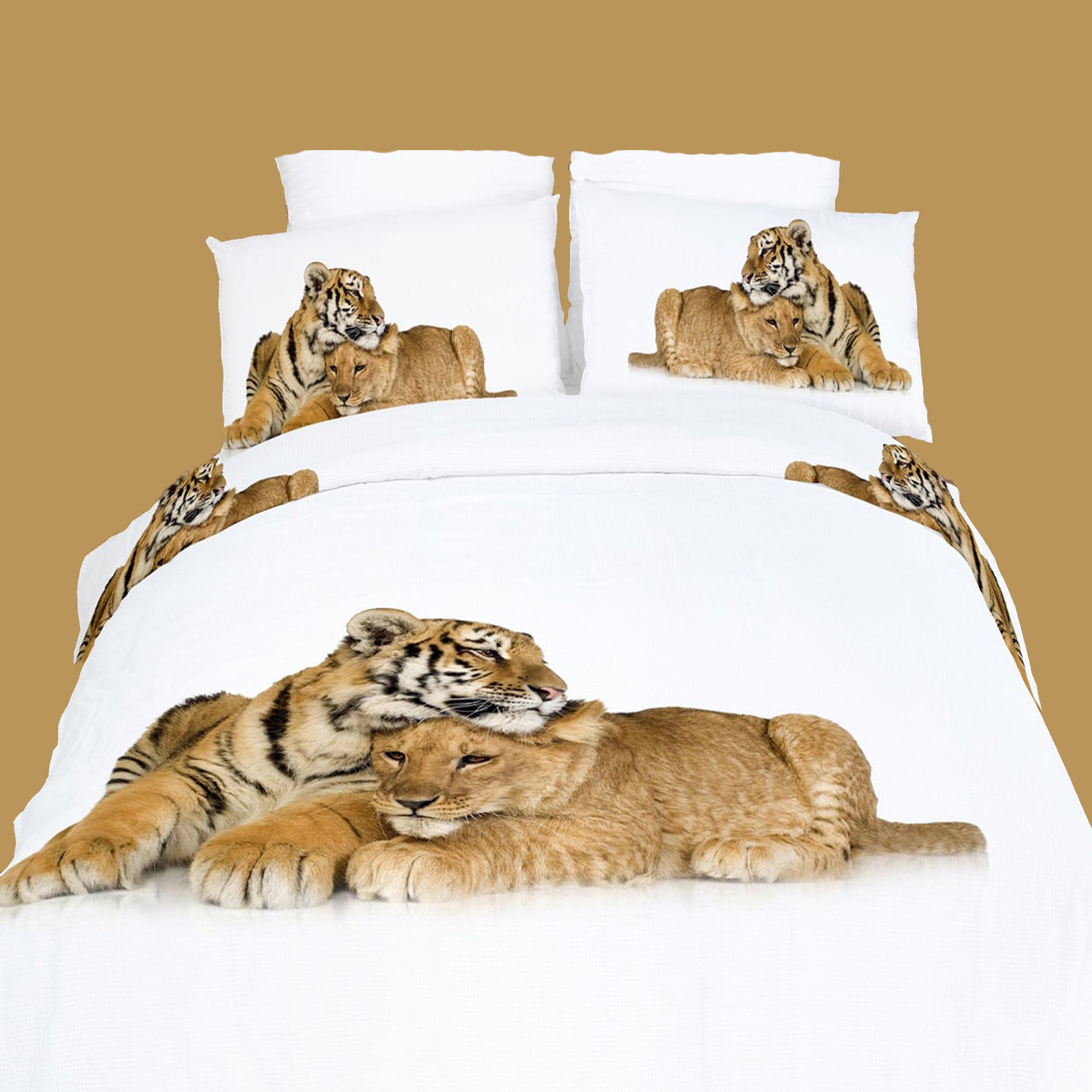 Dolce Mela Dm483q Devotion Duvet Cover Bedding Set Queen Safari Picture 1 Of 4