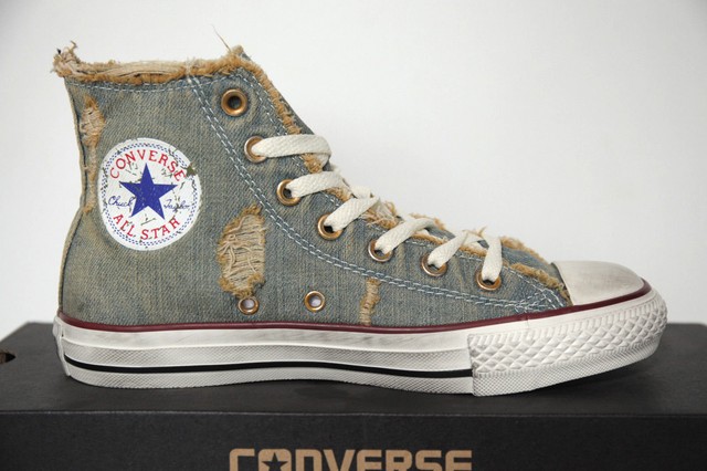 NUOVO All Star Converse Chucks Hi 123145 Denim Light Blue Scarpe Sneaker High Top NUOVO All Star Converse Chucks Hi 123145 Denim Light Blue Scarpe Sneaker High Top