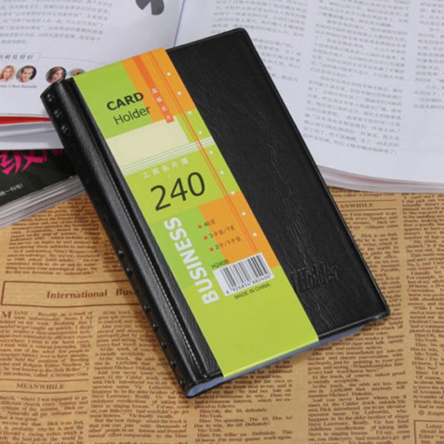 Leather 240 Cards Business Name Id Credit Card Holder Book Case Leather 240 Cards Business Name Id Credit Card Holder Book Case Keeper Organizer