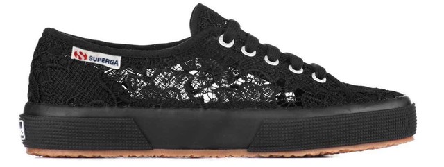 Superga Scarpe Sneakers COTU marcrame BLACK NERO 2750 tg. 39 Superga Scarpe Sneakers COTU marcrame BLACK NERO 2750 tg. 39