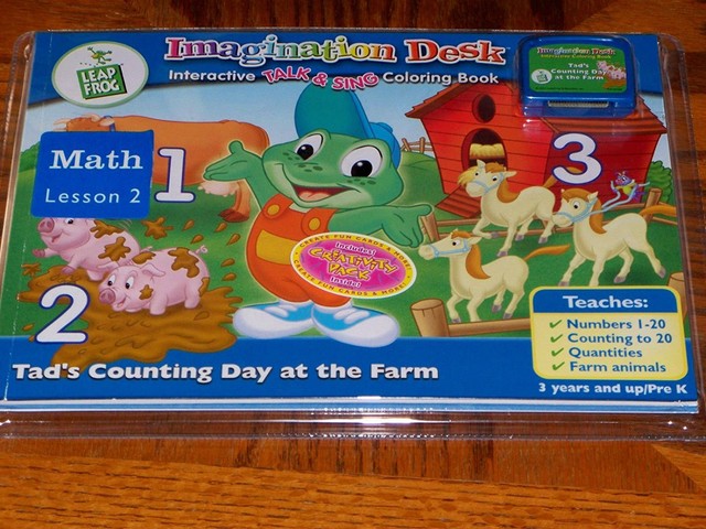 Leapfrog Imagination Desk Interactive Talk Sing Coloring Book Math Leap Frog Imagination Desk Interactive Color And Learn Free 2 Day Shipping