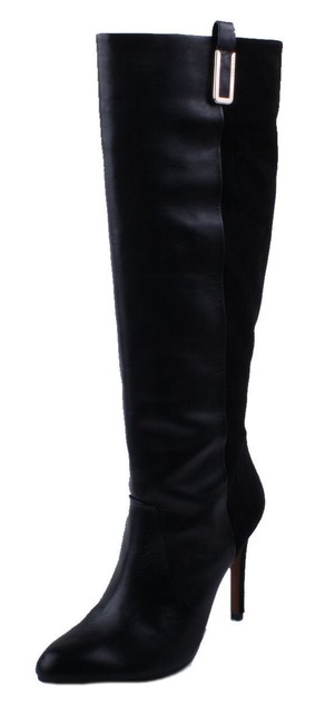 Coach Udell Womens Black Suede And Leather Knee High Dress Boots Coach Udell Womens Black Suede And Leather Knee High Dress Boots Size 9 5