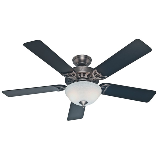 Hunter 53171 Sonora Antique Pewter Energy Star 52 Ceiling Fan With Hunter 52 Energy Star Ceiling Fan With Light Sonora Antique Pewter 53171