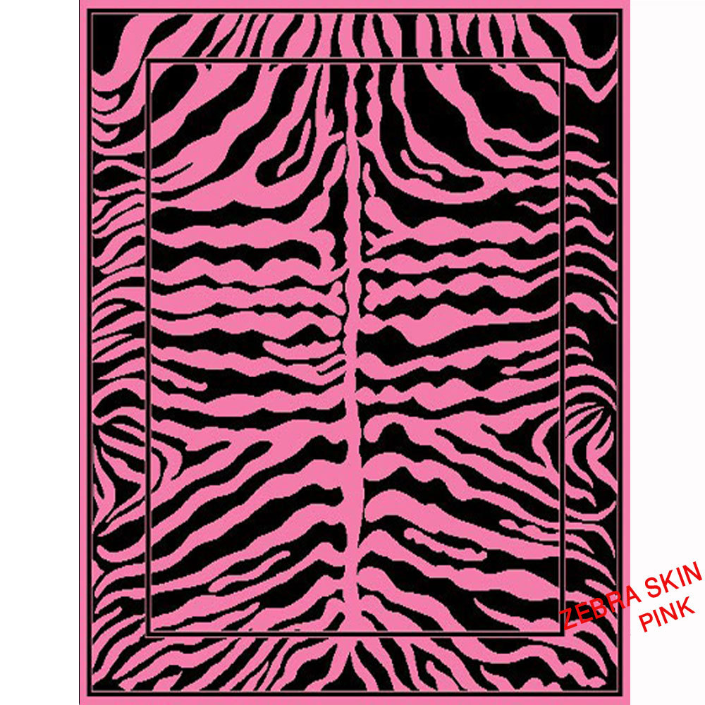 Animal Print Zebra Skin Area Rugs Exotic Striped African Picture 2 Of