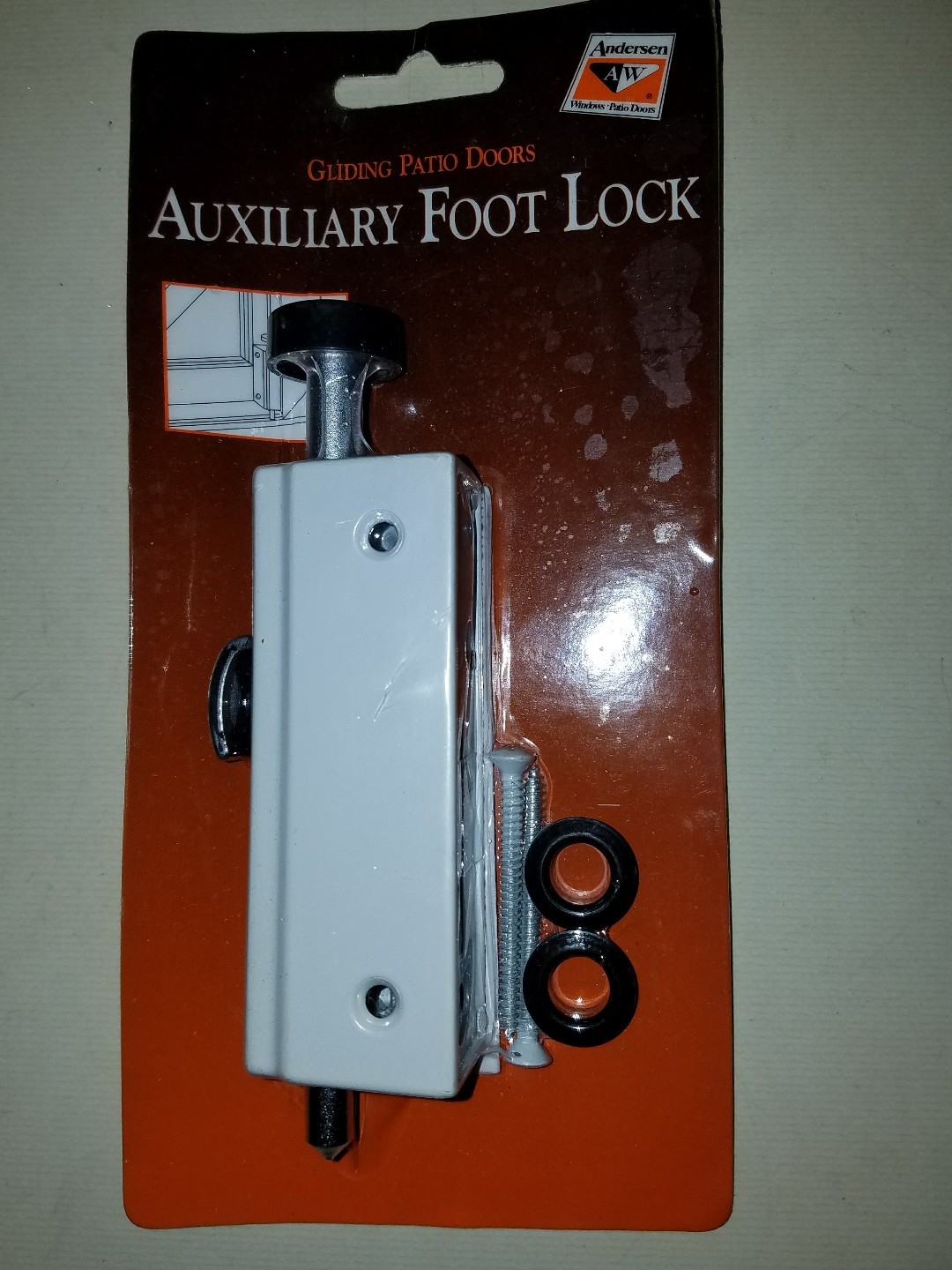 Andersen Auxiliary Security Lock Foot Latch White 2500633 Picture 1 Of 2