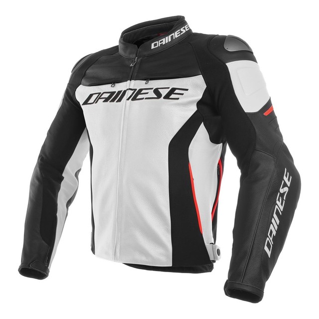 Dainese G Racing 3 White Black Red Leather Motorcycle Jacket 50 Dainese Racing 3 Leather Motorcycle Jacket White Black Red
