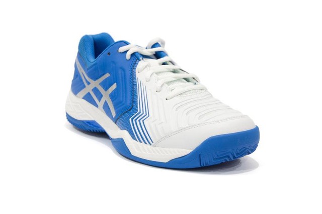 ASICS E706Y 0143 GEL GAME CLAY Scarpe da Tennis Bianca e Blu Uomo ASICS E706Y 0143 GEL GAME CLAY Scarpe da Tennis Bianca e Blu Uomo