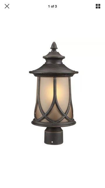 Progress Lighting Resort Collection 1 Light Aged Copper Outdoor Post Progress Lighting Resort Collection 1 Light Aged Copper Outdoor Post Lantern