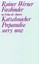 Katzelmacher / Preparadise sorry now, Rainer W Fassbinder