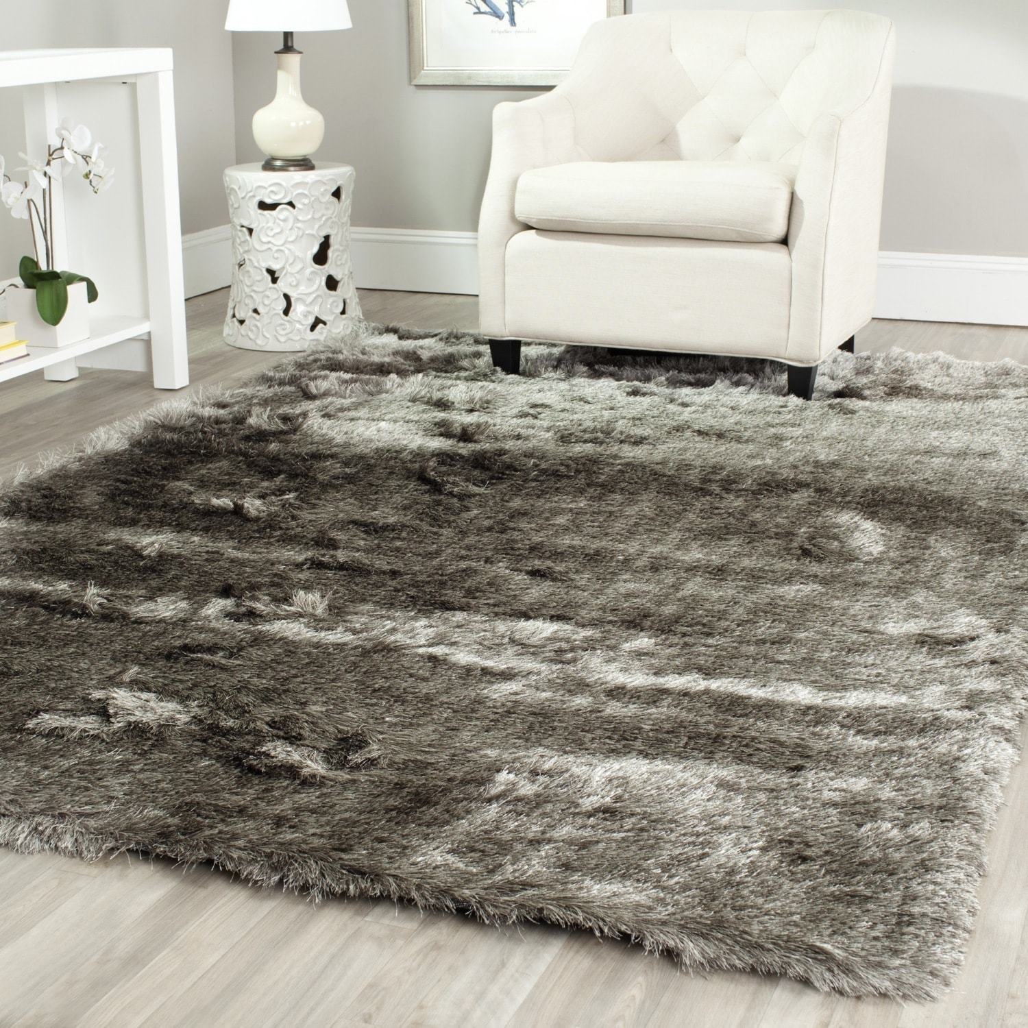 Safavieh Paris Silver Area Rug Square 9