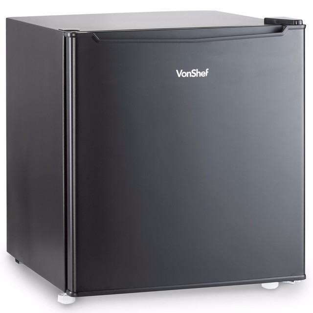Drinks Cooler Vonshef 47l Mini Fridge Table Top Small Drinks Beer Cooler Bar Freezer Ice Black